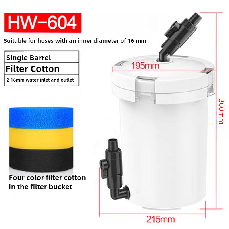 HW-604 Aquarium Filter Bucket  - đánh giá và giá Reef Tank Filter