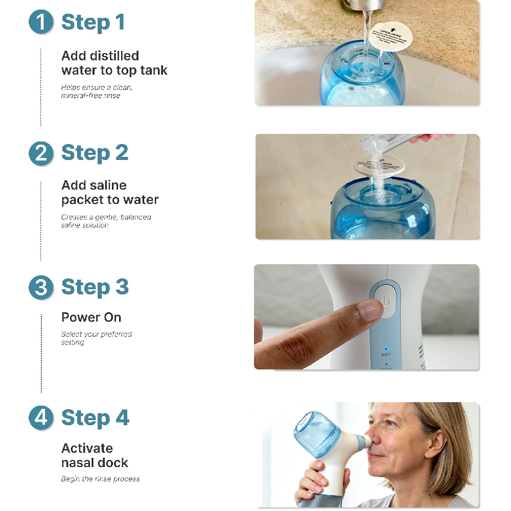 Nasal Irrigation System Electr - đánh giá và giá Saltwater Tank