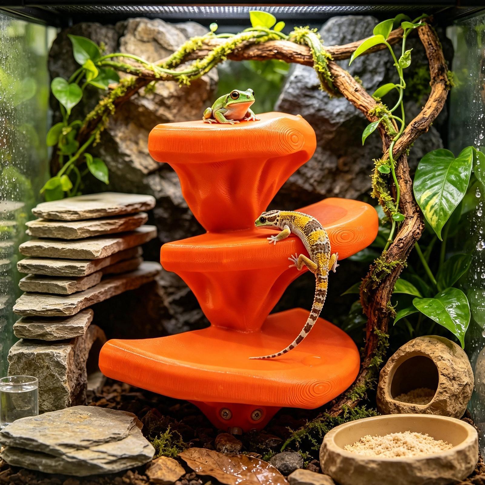 Gecko Tank Mushroom Decor Rept - đánh giá và giá Marine Fish Tank